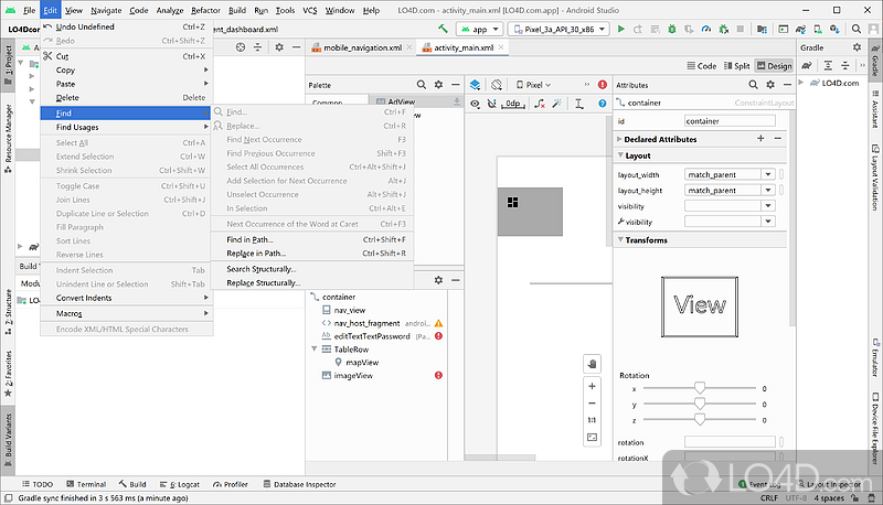 Complete Free Development Suite for Android - Screenshot of Android Studio