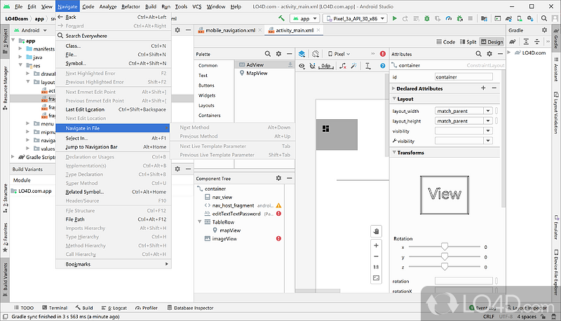 Complete App Development - Screenshot of Android Studio