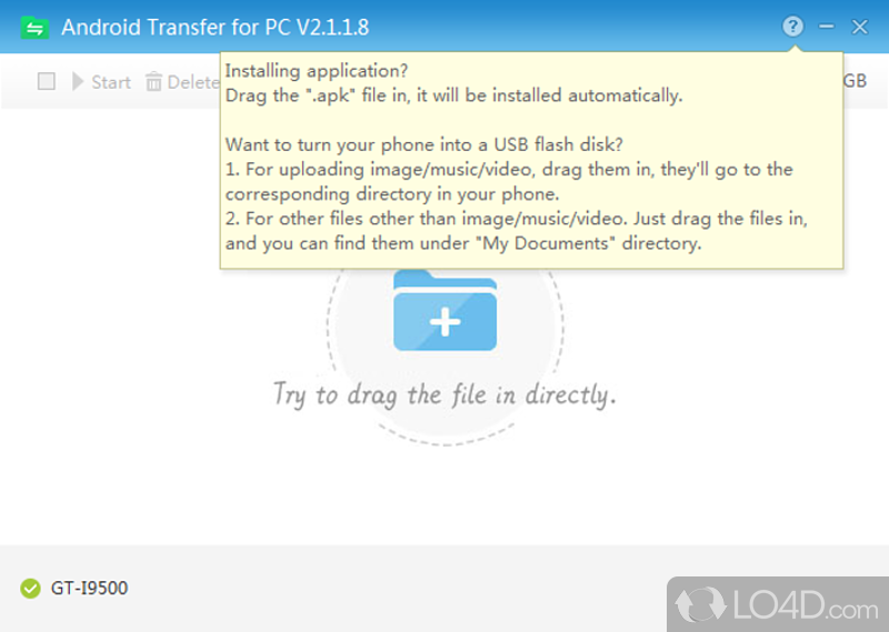 An intuitive tool to better manage your Android content - Screenshot of Android Transfer for PC
