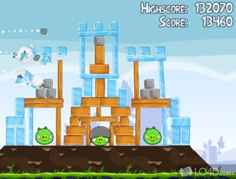 Addictive puzzle game: kamikaze birds against the pigs - Screenshot of Angry Birds
