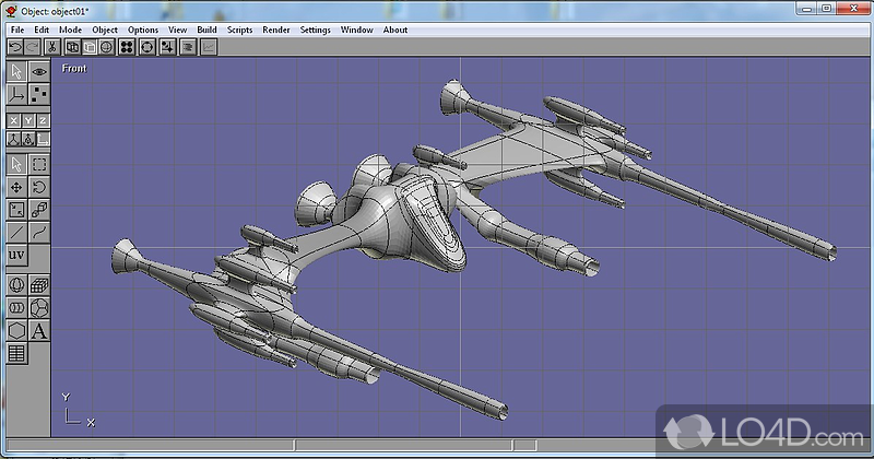 Software app that allows users to easily create a number of 3D models - Screenshot of Anim8or
