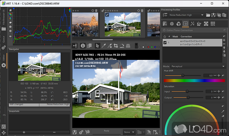 ART (Another RAW Therapee) screenshot