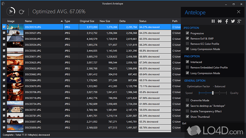 Graphical user interface for Ant - Screenshot of Antelope