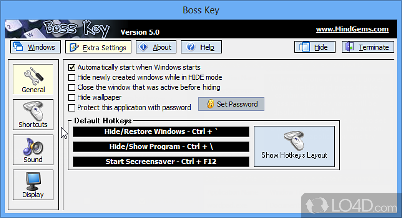 Instantly hide any program when your boss comes around the corner - Screenshot of Anti Boss Key