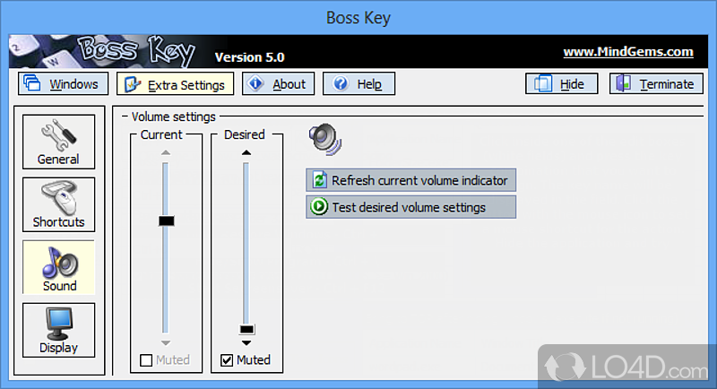 Instantly hide windows (apps) with a single key stroke - Screenshot of Anti Boss Key