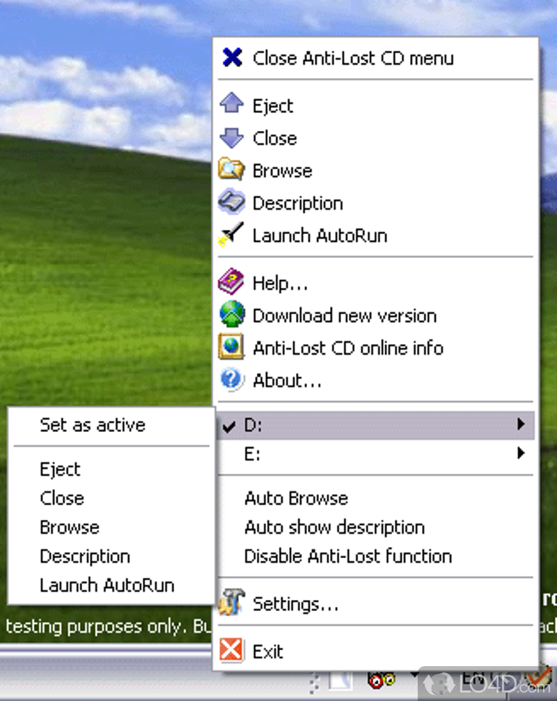 Anti-lost CD Ejector Lite screenshot