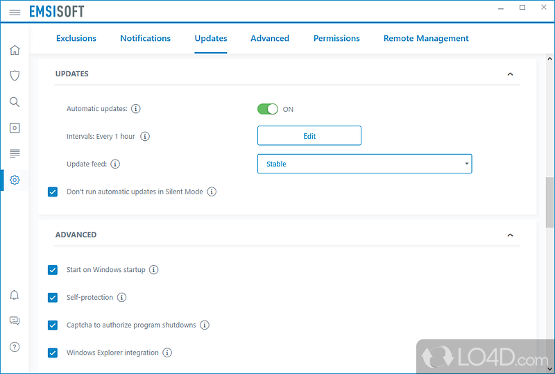 Emsisoft Anti-Malware: Surf protection - Screenshot of Emsisoft Anti-Malware