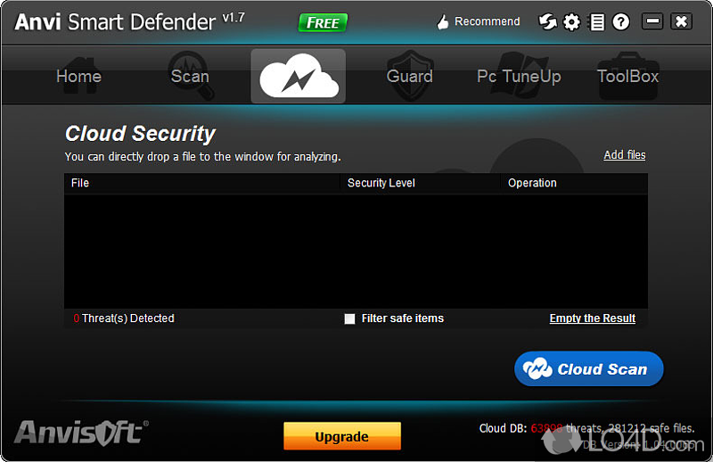 Three types of scans - Screenshot of Anvi Smart Defender