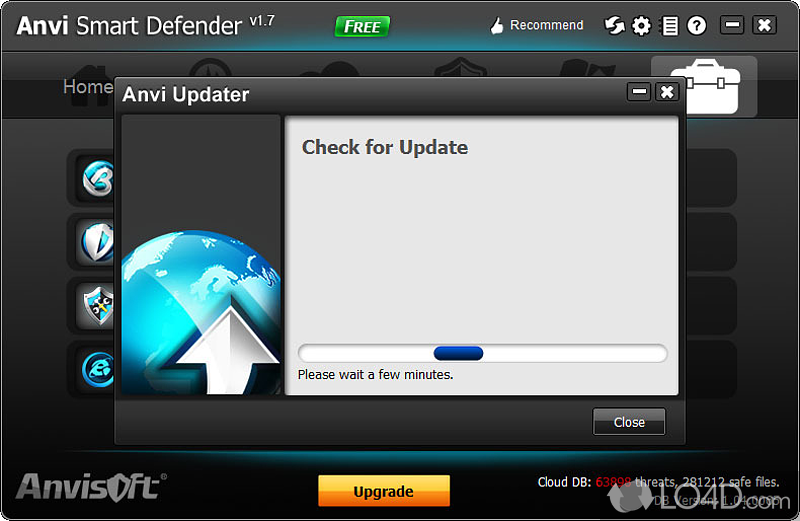 Security software solution made to block malware, spyware - Screenshot of Anvi Smart Defender