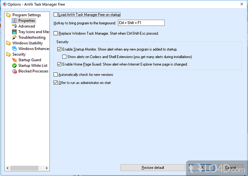 AnVir Task Manager is an impressively complete program that isn't as complicated as it first looks - Screenshot of AnVir Task Manager Free