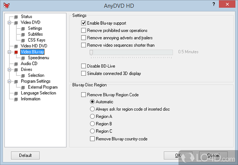 ANYDVD. DVD Video wrong Region.