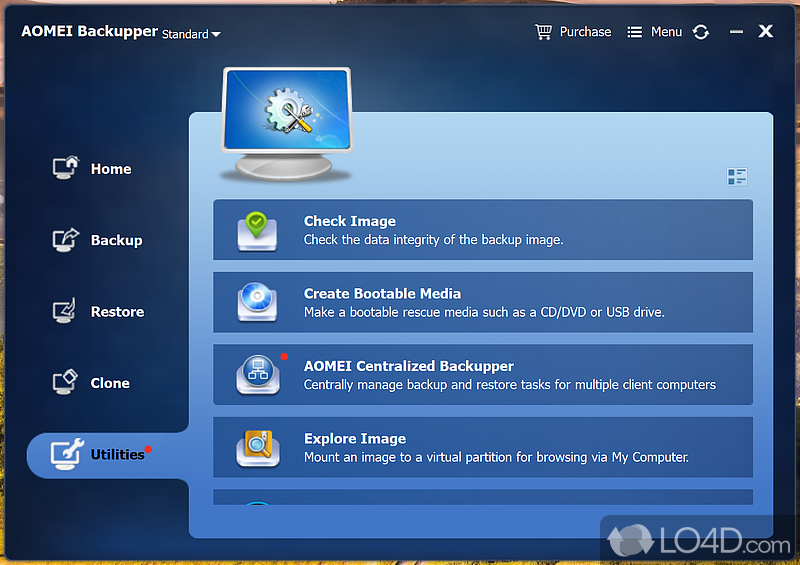 Easy-to-use backup software - Screenshot of AOMEI Backupper