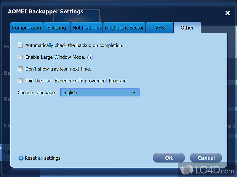 AOMEI Backupper: Backup images - Screenshot of AOMEI Backupper