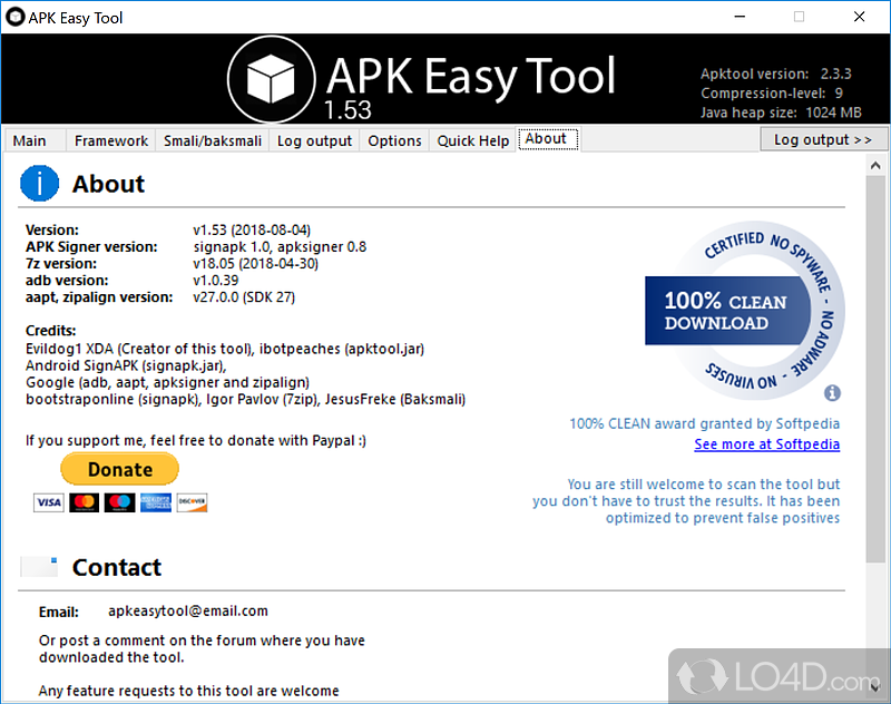 Apk Easy Tool: Decompile/Compile - Screenshot of Apk Easy Tool