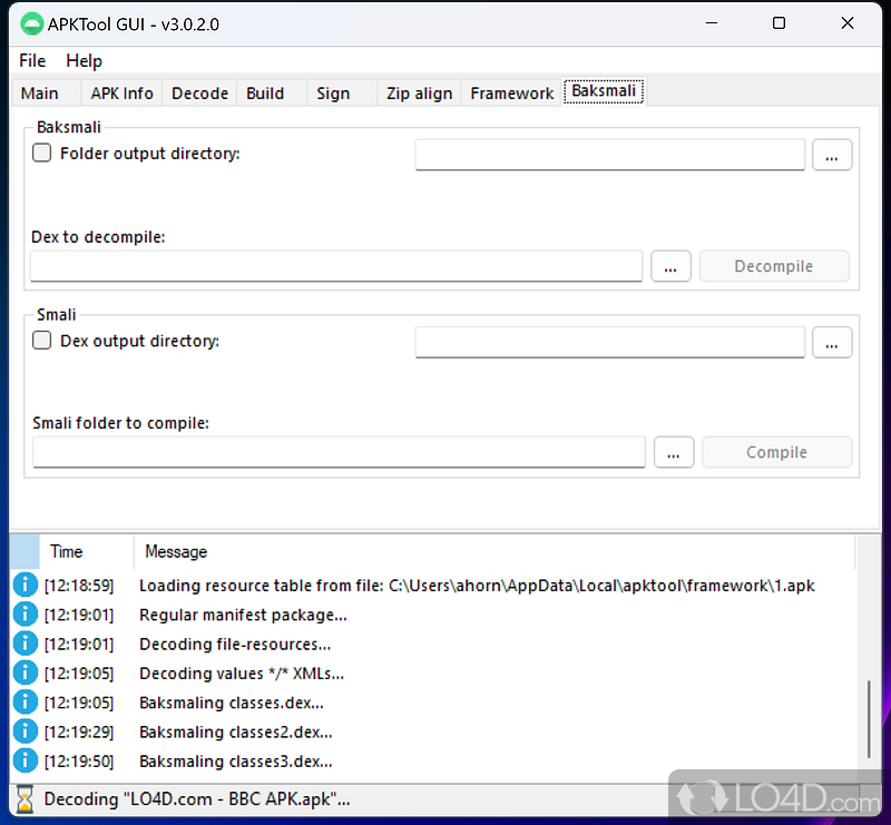 APKToolGUI screenshot