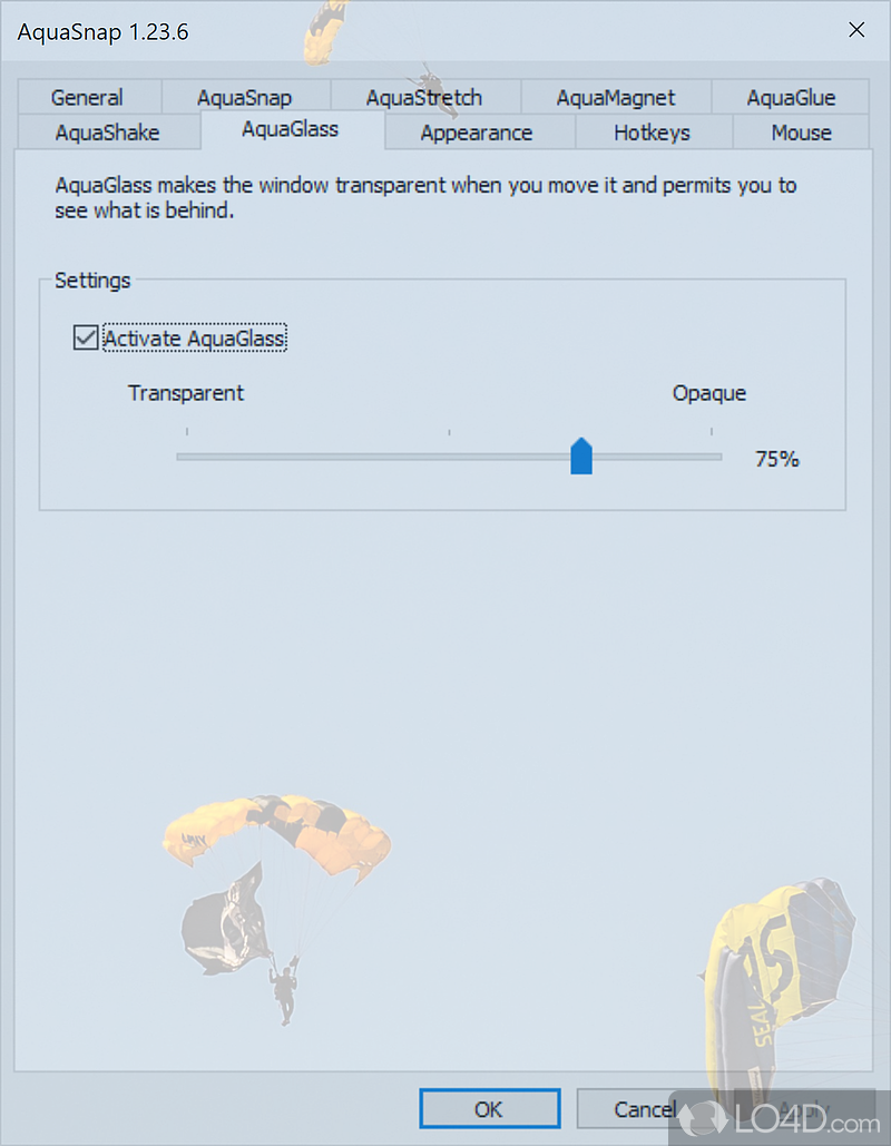 Arrange windows on your Desktop - Screenshot of AquaSnap