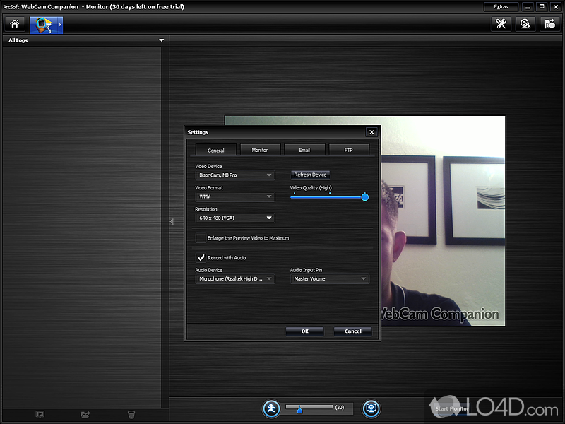 Other handy features to play with - Screenshot of ArcSoft WebCam Companion