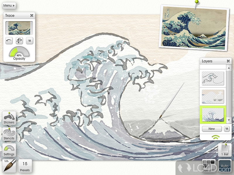 Paint whatever you can imagine, wherever you go, however you want - Screenshot of ArtRage