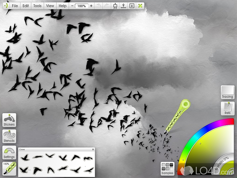 Digital artist’s studio for Windows PC - Screenshot of ArtRage