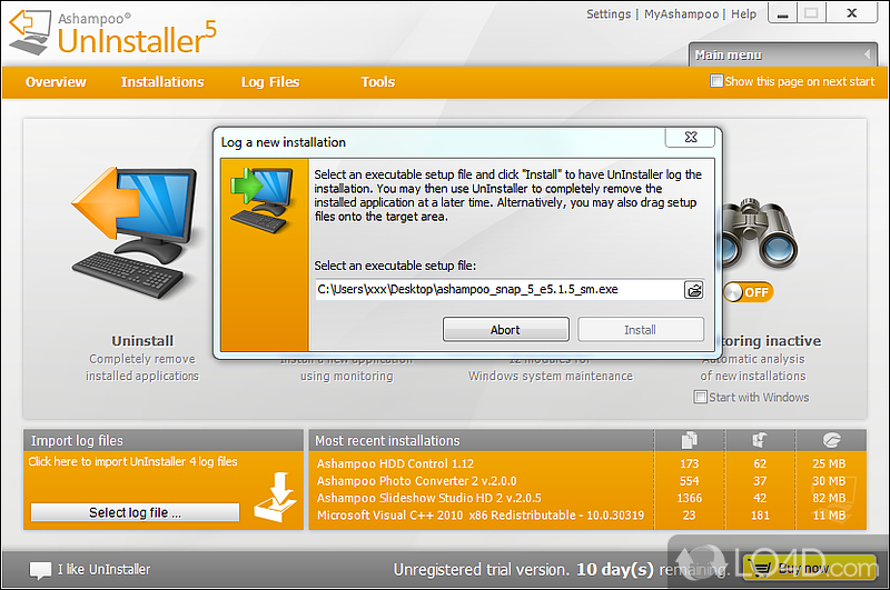 ashampoo uninstaller 8 trial