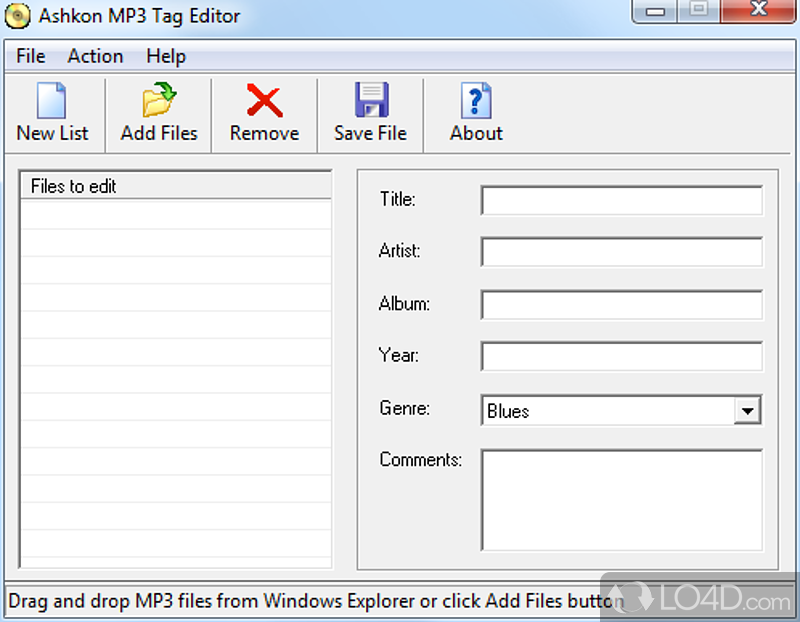 MP3 tags editor for your MP3 files - Screenshot of Ashkon MP3 Tag Editor