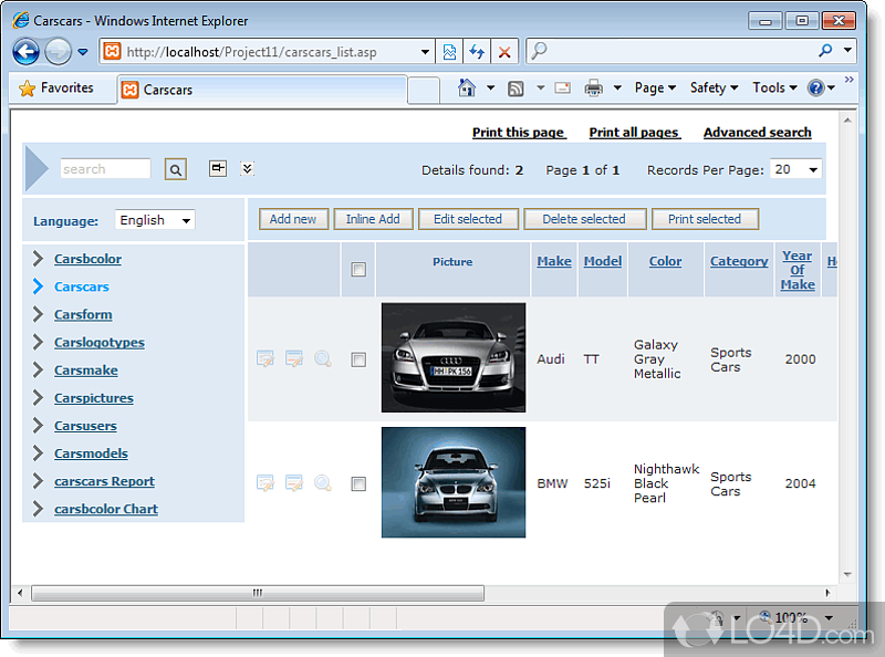 Manipulate ASP databases with ease - Screenshot of ASPRunner