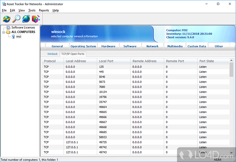 Asset Tracker for Networks screenshot