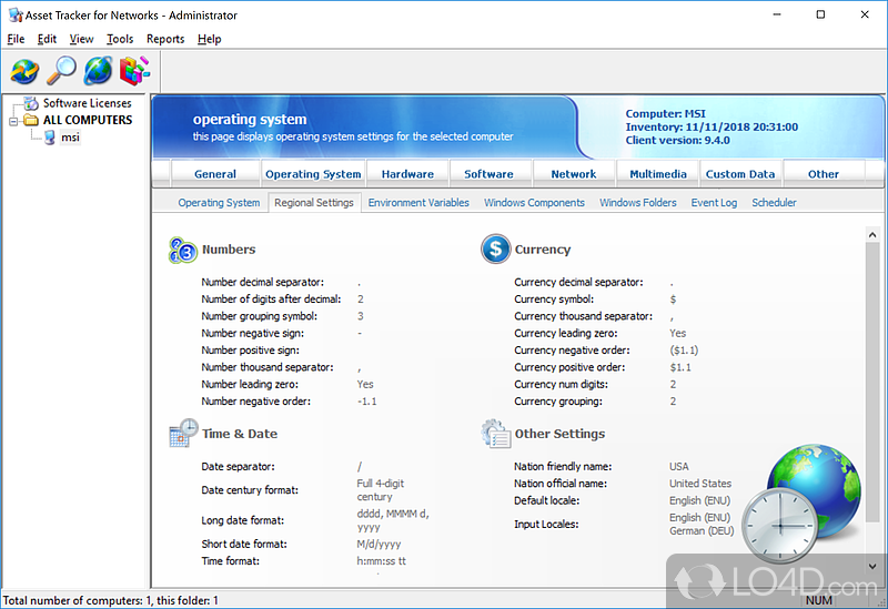 Impressive amount of details provided - Screenshot of Asset Tracker for Networks