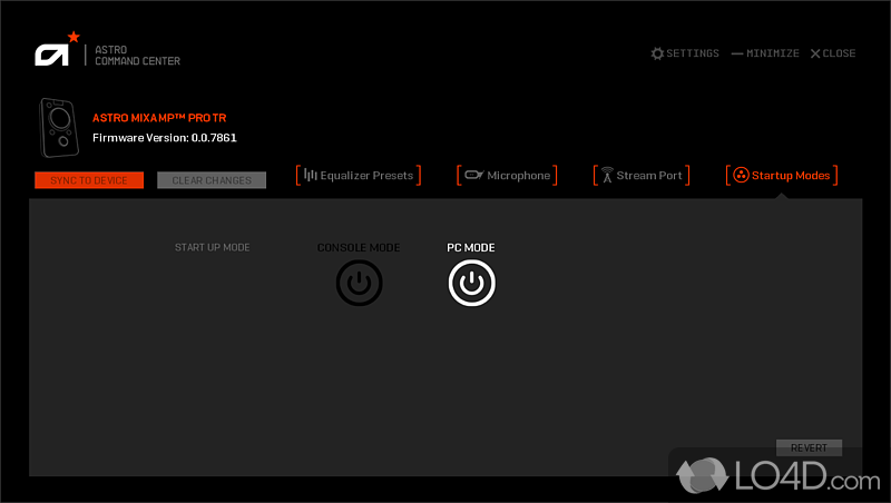 Customize and tune every input and output parameter of ASTRO hardware - Screenshot of ASTRO Command Center