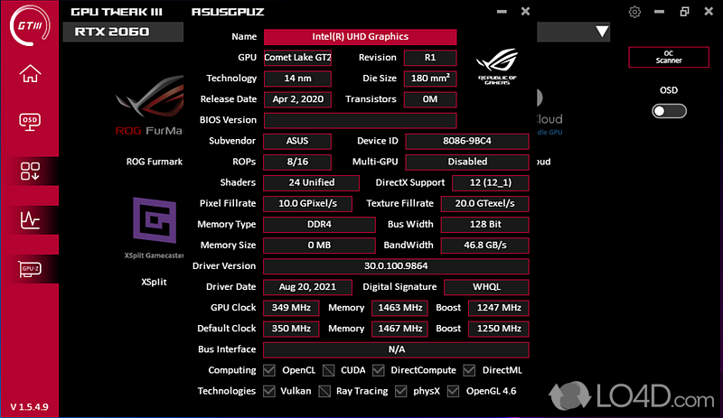 Asus GPU Tweak III Screenshots