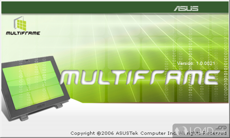 Helps organize windows on desktop into tiles - Screenshot of Asus MultiFrame