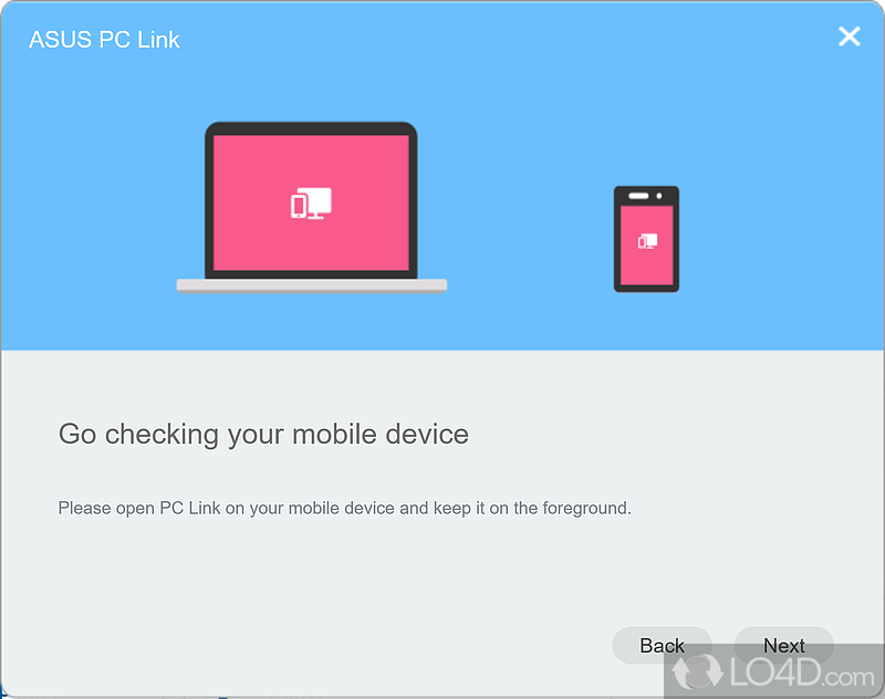 How to transfer files between Phone & Windows PC - Screenshot of ASUS PC Link