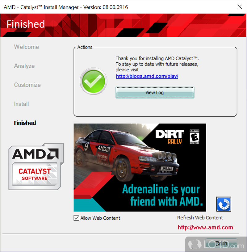 ATI Radeon Display Driver screenshot