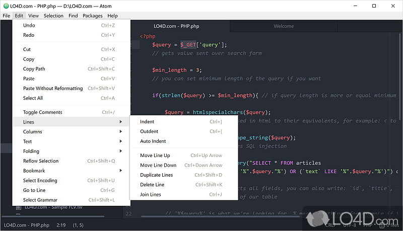 Build your own text editor with this free open-source editor - Screenshot of Atom Editor