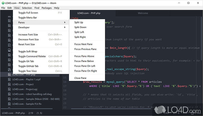 A great text editor and programming toy - Screenshot of Atom Editor