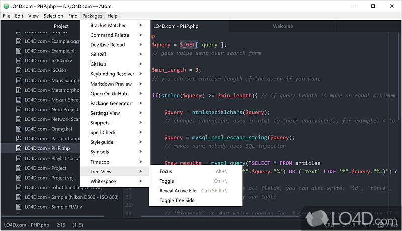 Atom Editor: Atom - Screenshot of Atom Editor