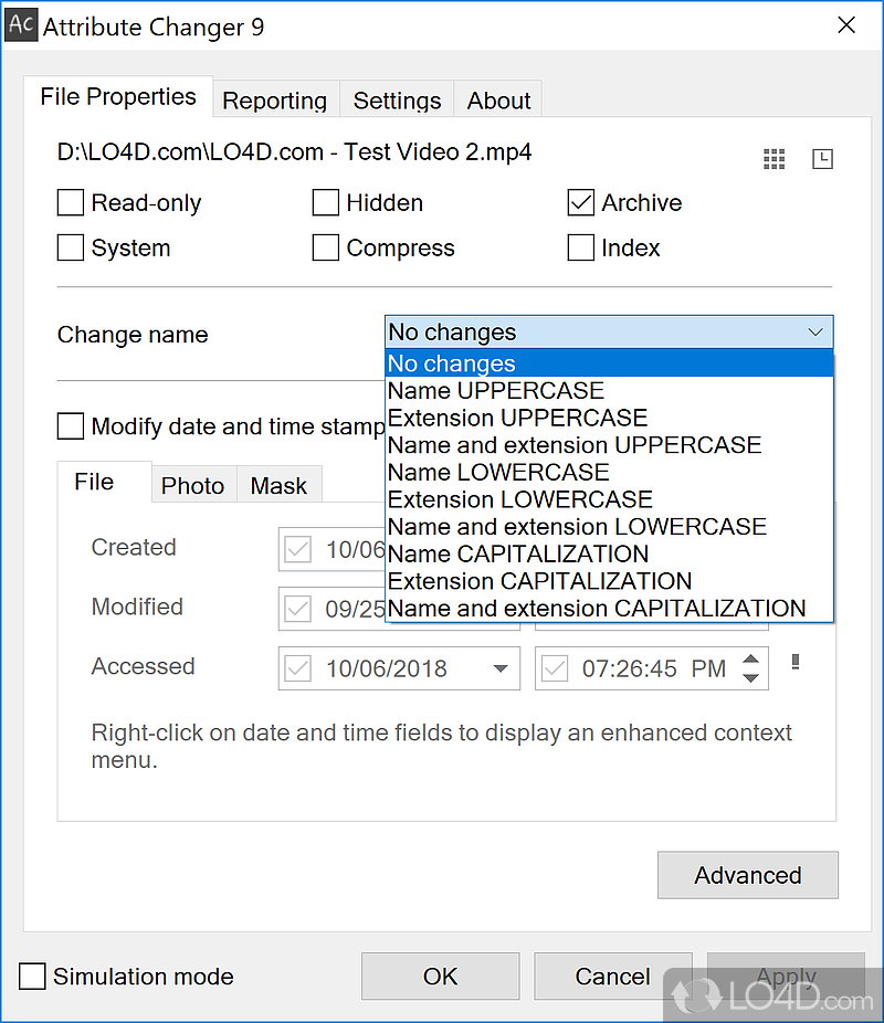 for windows instal Attribute Changer 11.20b