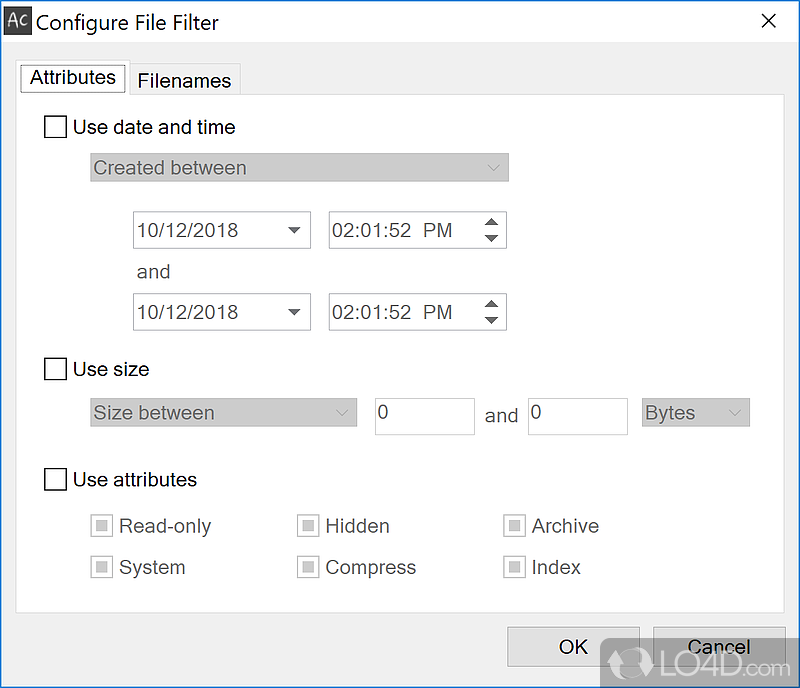 Change file or folder attributes easily - Screenshot of Attribute Changer