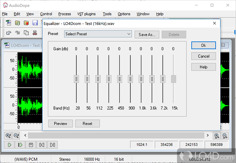 Audiodope screenshot