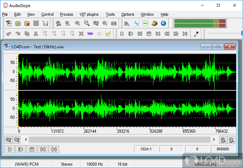 Complex app which can edit audio tracks, analyze a songs frequency, record sounds - Screenshot of Audiodope