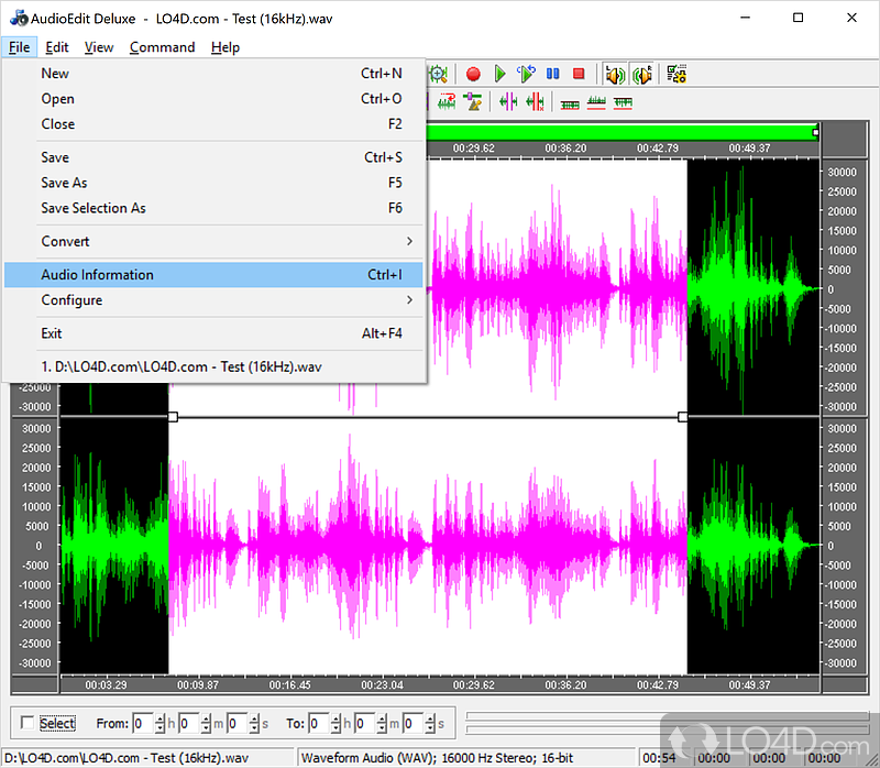 AudioEdit Deluxe screenshot