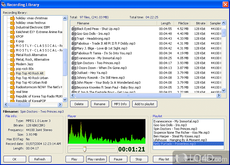 Receive and record internet radio and more - Screenshot of AudioStreamer Pro