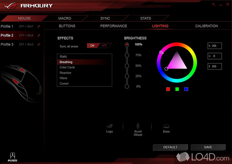 Connect, configure and control a plethora of ROG gaming products - Screenshot of Aura Sync Utility