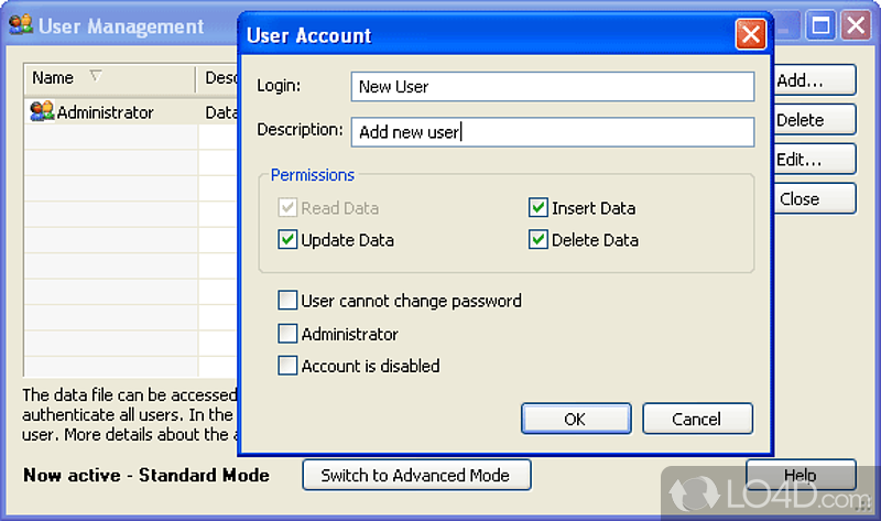 Simple and easy-to-use graphical interface - Screenshot of Aurora Password Manager