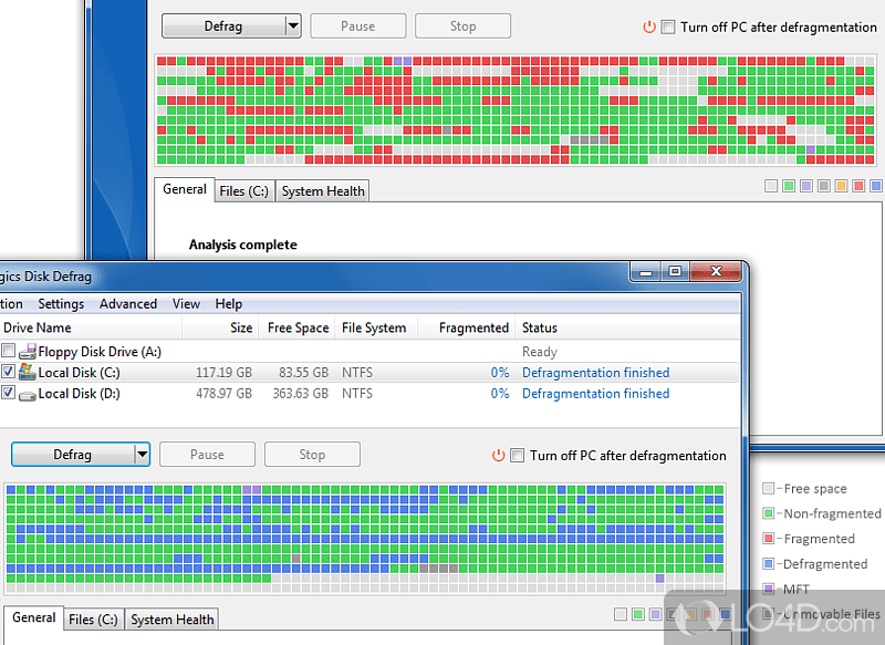 Schedule events for better time management - Screenshot of Auslogics Disk Defrag