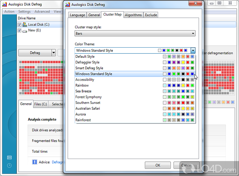 Auslogics Disk Defrag Portable screenshot