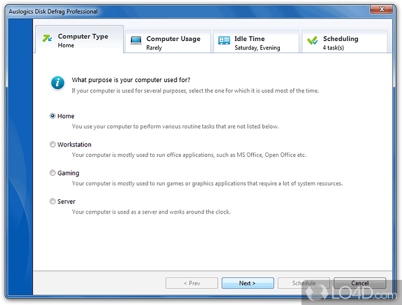 Get HDD optimized for peak efficiency - Screenshot of Auslogics Disk Defrag Pro