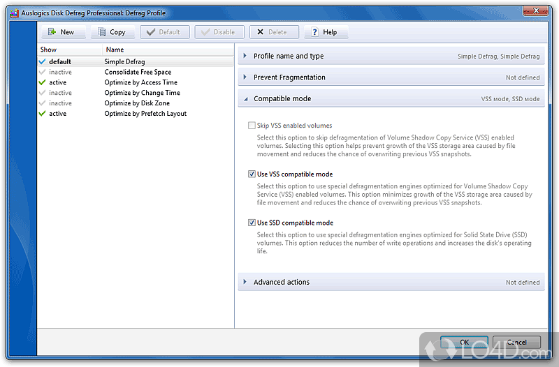 Auslogics Disk Defrag Pro screenshot