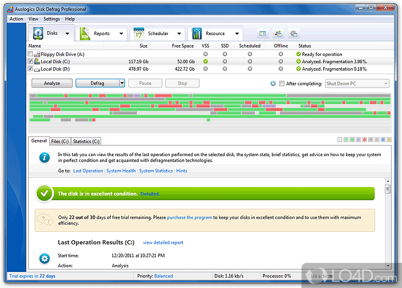 auslogics disk defrag filehippo