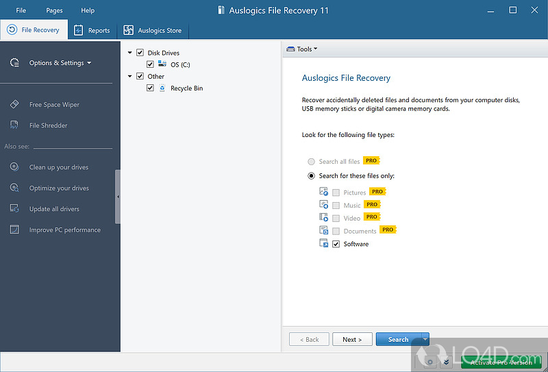 Auslogics File Recovery Pro 11.0.0.3 download the last version for android